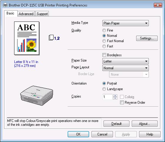 Software Brother Dcp-110C Vista