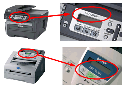 Sort/hvit Laser Fax / MFC / DCP