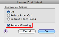 Improve Print Output - Reduce Ghosting