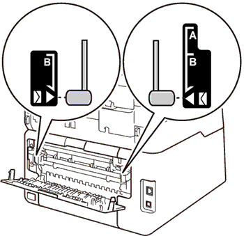 Pull down gray levers