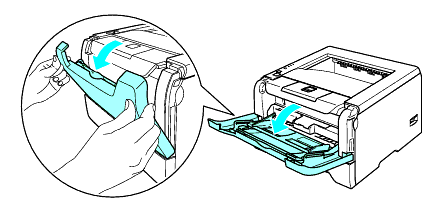 How do I print on thick paper, labels and envelopes from the MP tray in  Windows applications?