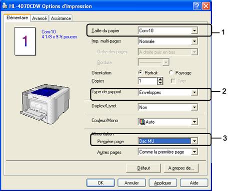 Comment procéder pour imprimer sur du papier épais, des étiquettes ou des  enveloppes depuis le bac MU, avec les applications Windows?