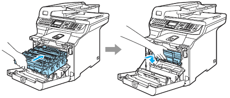 Push the drum unit in until it stops