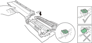 Nieuwe tonercartridge installeren