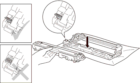 Toner en drum plaatsen