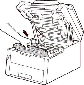 Toner en drum plaatsen