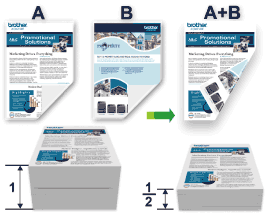 Print on both sides of the paper (2-sided/duplex Printing). | Brother