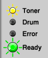 LED indication - REPLACE TONER