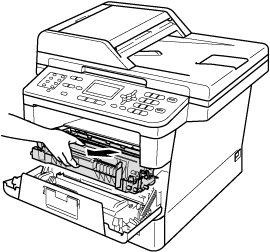 Take out the drum unit and toner cartridge assembly