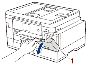 &Ouml;ffnen Sie die Tintenpatronen-Abdeckung.