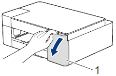 Öffnen Sie die Tintenpatrone