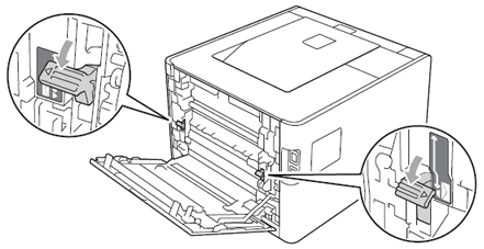 gray levers in the envelope position