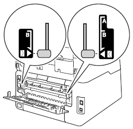 Pull down to the envelope position 