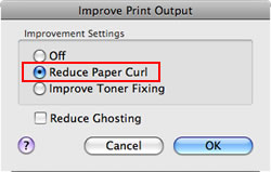 Improve Print Output - Reduce Paper Curl