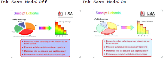 ink save mode