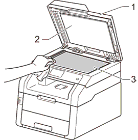 Clean the scanner to improve the copy or fax quality | Brother