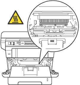 Avoid touching the front side hot area