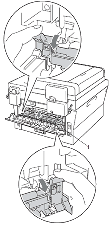 Pull down the tabs at the left and right hand sides.