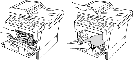 Take out the drum unit and toner cartridge assembly