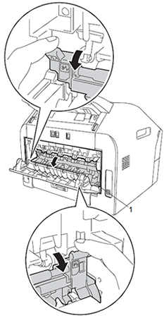 Pull down the tabs at the left and right hand sides.