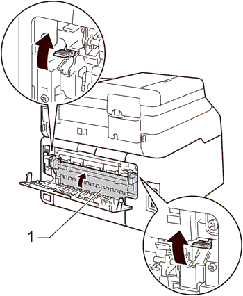 Klep van fuser sluiten