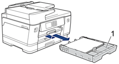 Carta inceppata sul lato posteriore della macchina | Brother