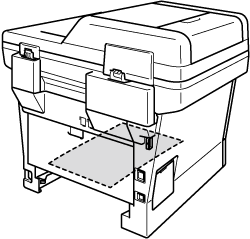 Confirm the jammed paper does not remain under the machine