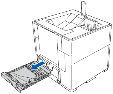 Pull the duplex tray out.