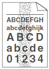 Print Quality Problem - Toner specks