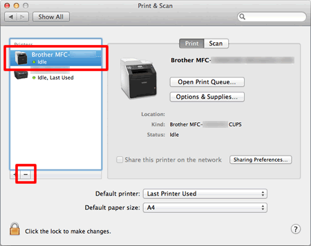 install brother printer on mac printing cable