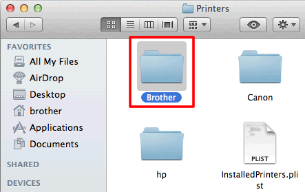 Brother folder