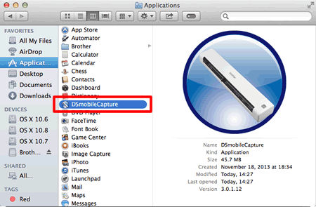 Uninstall the scanner drivers (Mac OS X 10.6 or greater). | Brother