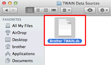 Twain Data Sources folder