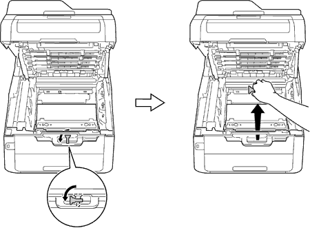 changeing toner in brother mfc 9330cdw printer