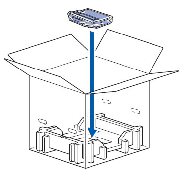 Put Waste Toner Box into Carton