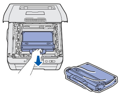 Remove Waste Toner Box