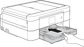 Put paper tray firmly back in machine