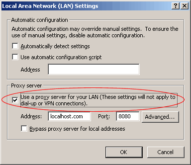 Quando eseguo l'Utilità di aggiornamento firmware o l'Utilità di  installazione I-FAX, mi viene chiesto di specificare il metodo di  connessione Internet utilizzato. Vi sono due opzioni: 'Connect directly' o  'Using proxy'. Quale