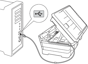 USB cable entry point