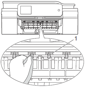 Clean front side of the Paper Feed Rollers