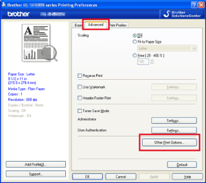 Click other print option