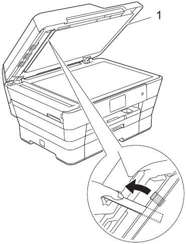 Remove small documents jammed in the ADF