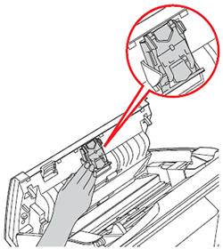 Be careful when touching the Separation Pad and its surrounding