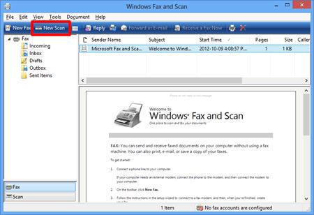 windows 10 windows fax and scan how to save as pdf file