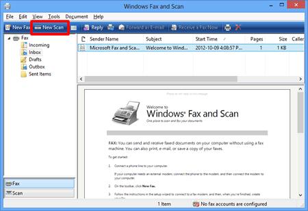 windows fax and scan not working