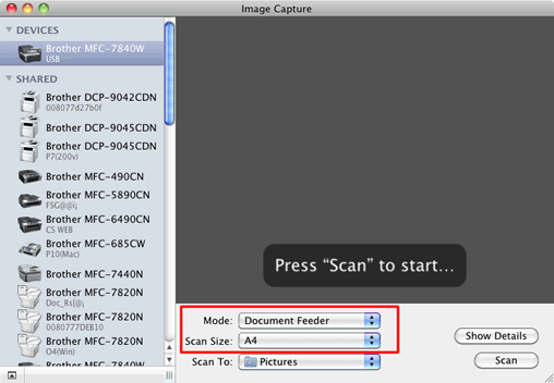 brother 7840w scanner driver for mac