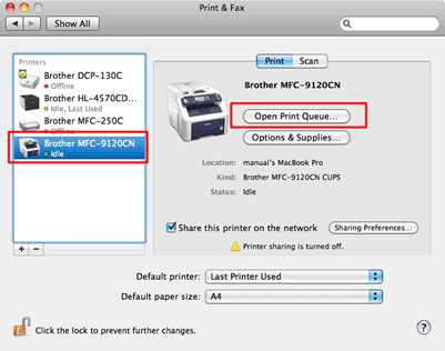 Ein Dokument mit Mac OS X 10.6 scannen. | Brother
