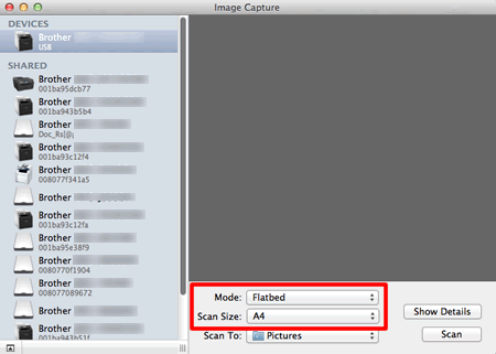 Escanear un documento utilizando Mac OS X 10.7 | Brother