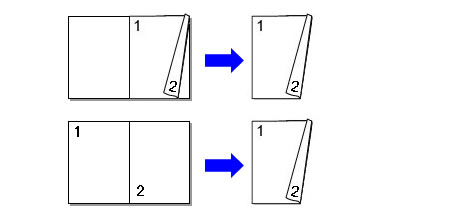 Copying a book document to 2-sided