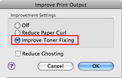 Improve Print Output - Improve Toner Fixing